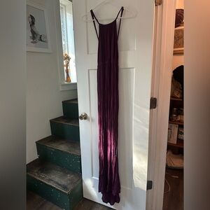 Stunning Purple Maxi Dress with revealing back